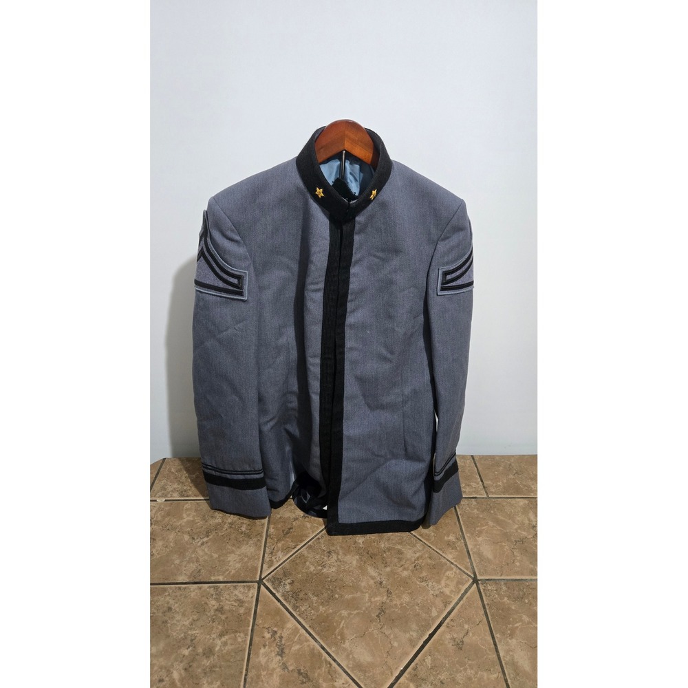 West Point Cadet Uniform Factory Dress Coat Gray Military Tunic Size 40 21 R
